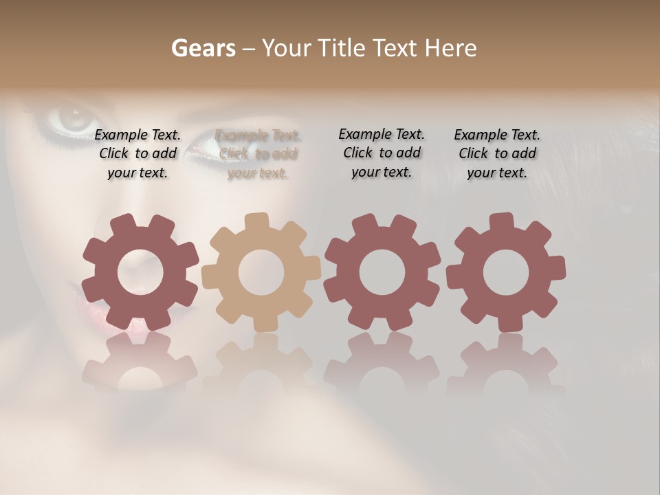 Beautiful Caucasian People PowerPoint Template