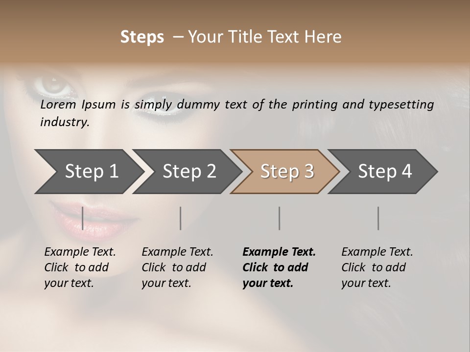 Beautiful Caucasian People PowerPoint Template