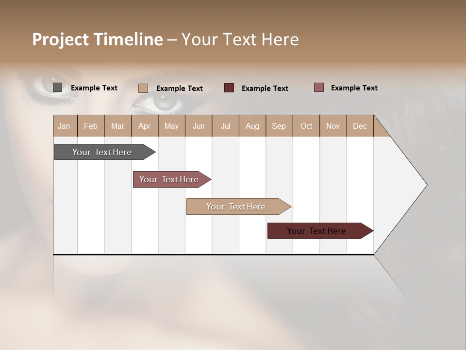 Beautiful Caucasian People PowerPoint Template