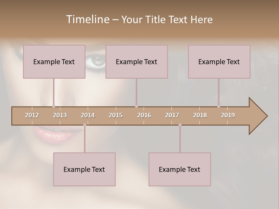 Beautiful Caucasian People PowerPoint Template