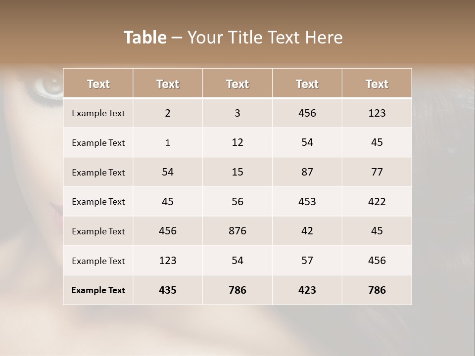 Beautiful Caucasian People PowerPoint Template