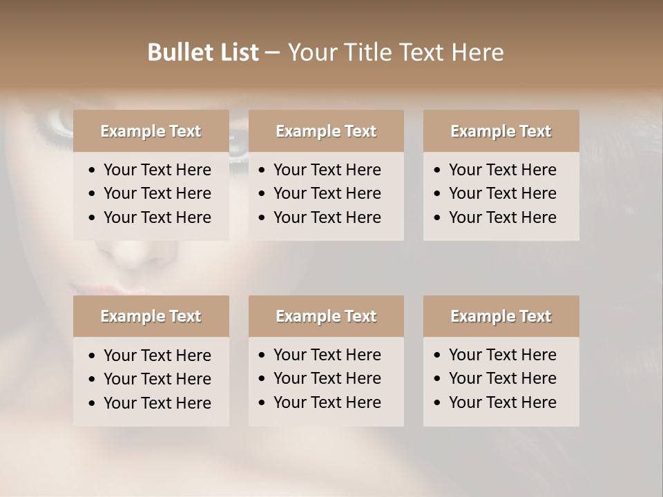 Beautiful Caucasian People PowerPoint Template