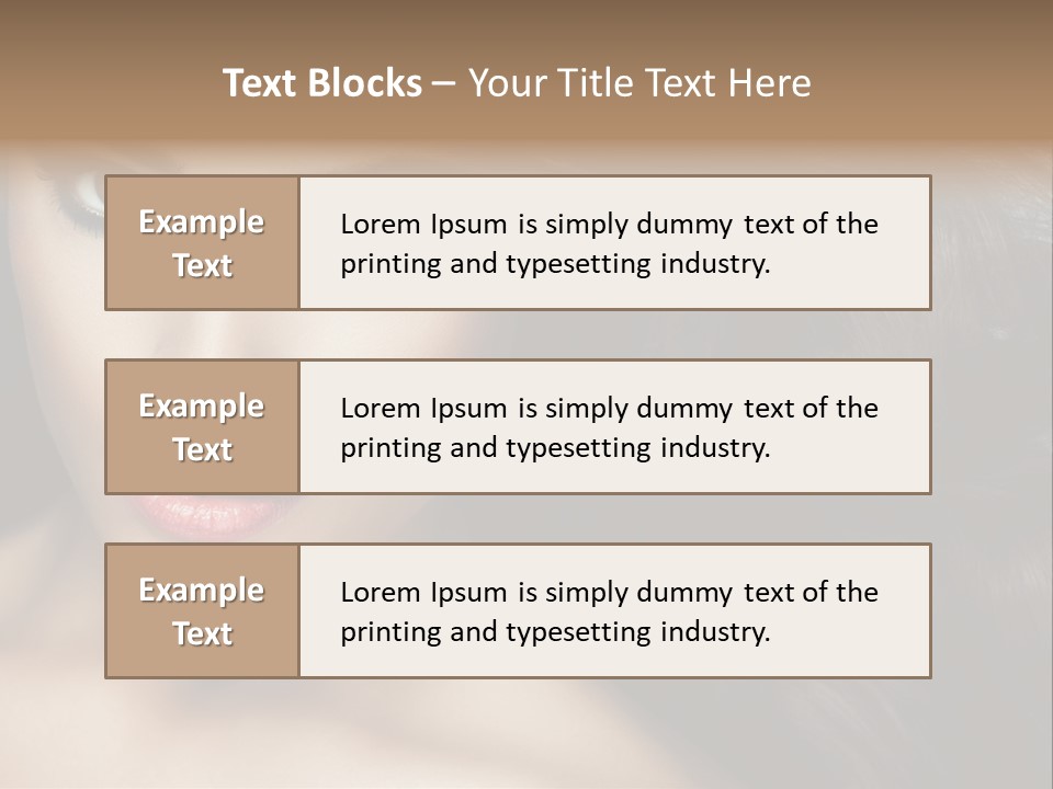 Beautiful Caucasian People PowerPoint Template
