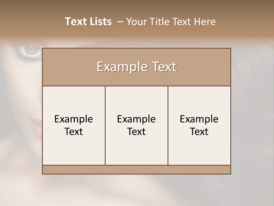 Beautiful Caucasian People PowerPoint Template