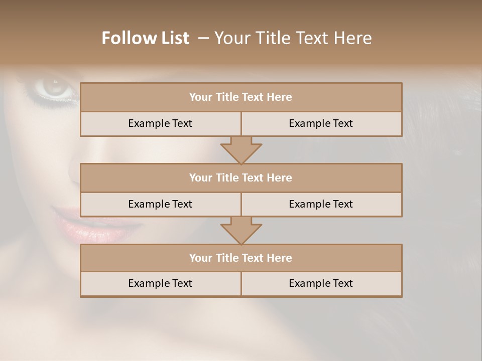 Beautiful Caucasian People PowerPoint Template