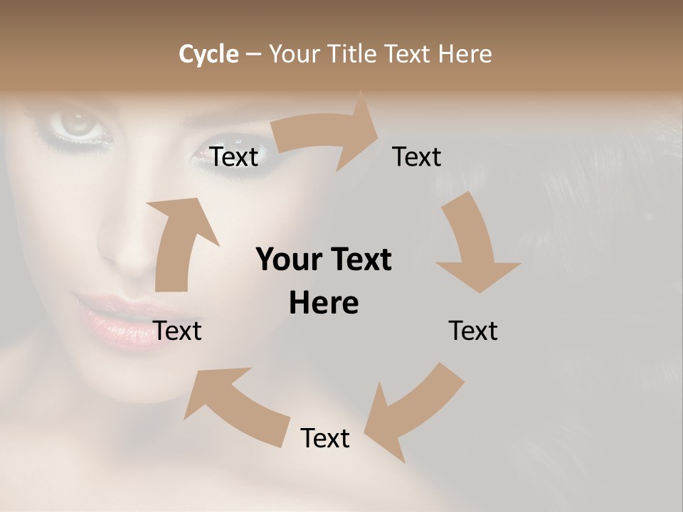 Beautiful Caucasian People PowerPoint Template