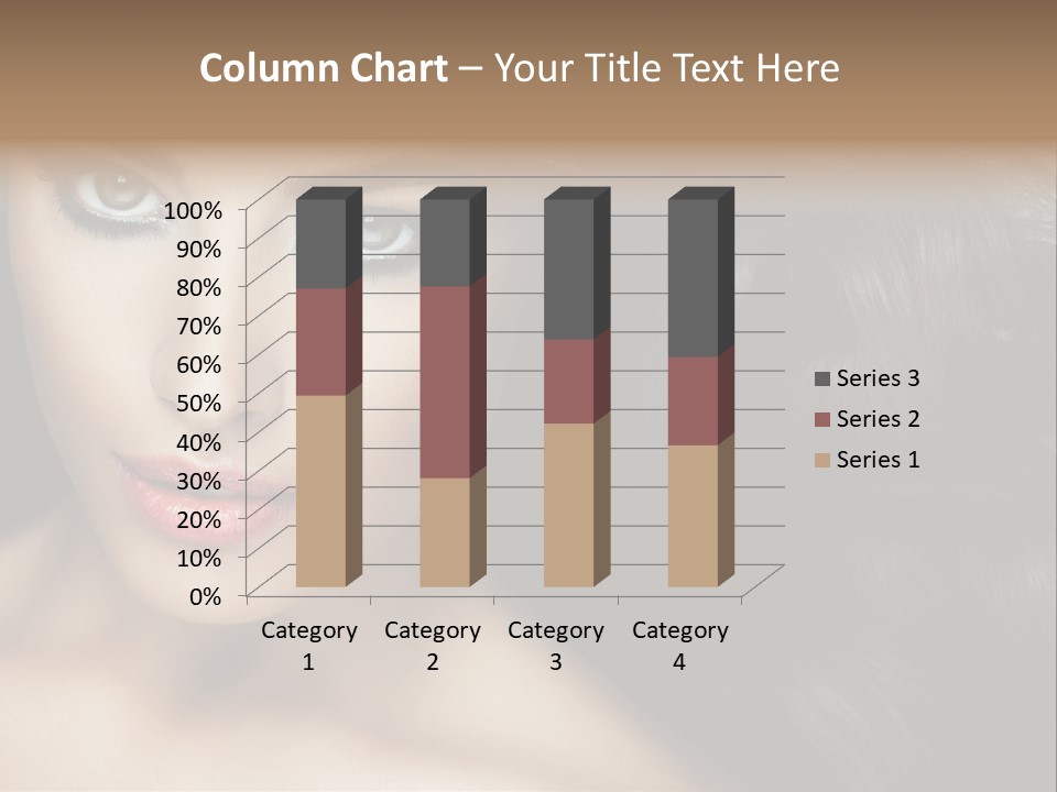 Beautiful Caucasian People PowerPoint Template