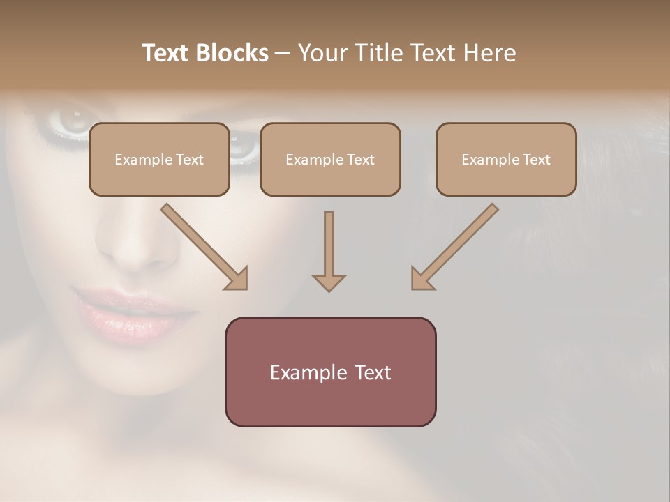 Beautiful Caucasian People PowerPoint Template