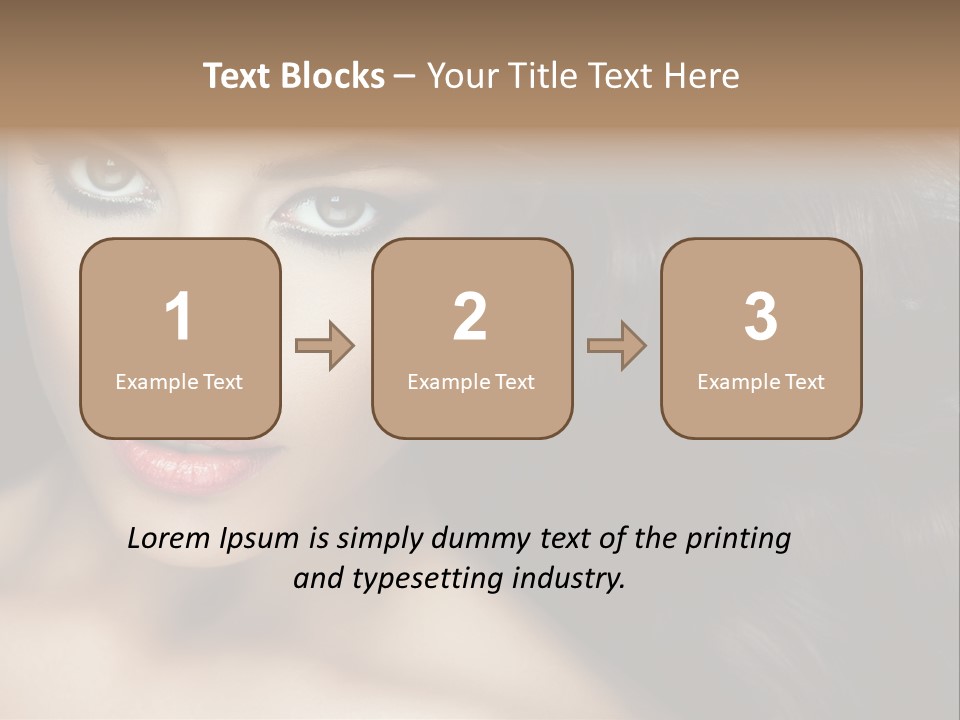 Beautiful Caucasian People PowerPoint Template