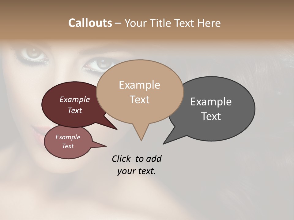 Beautiful Caucasian People PowerPoint Template