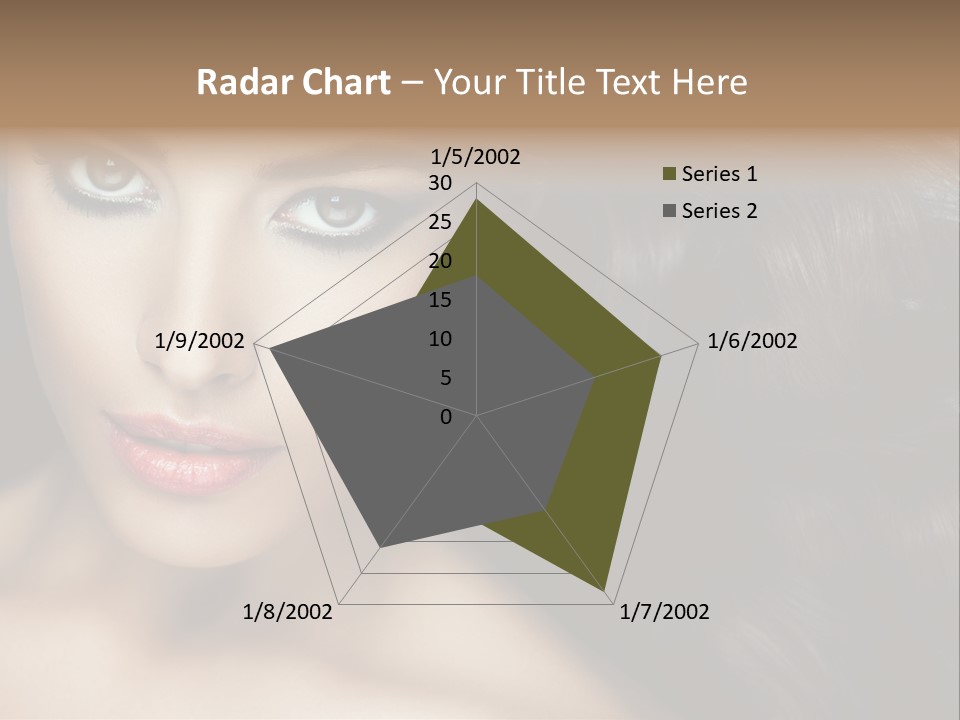 Beautiful Caucasian People PowerPoint Template