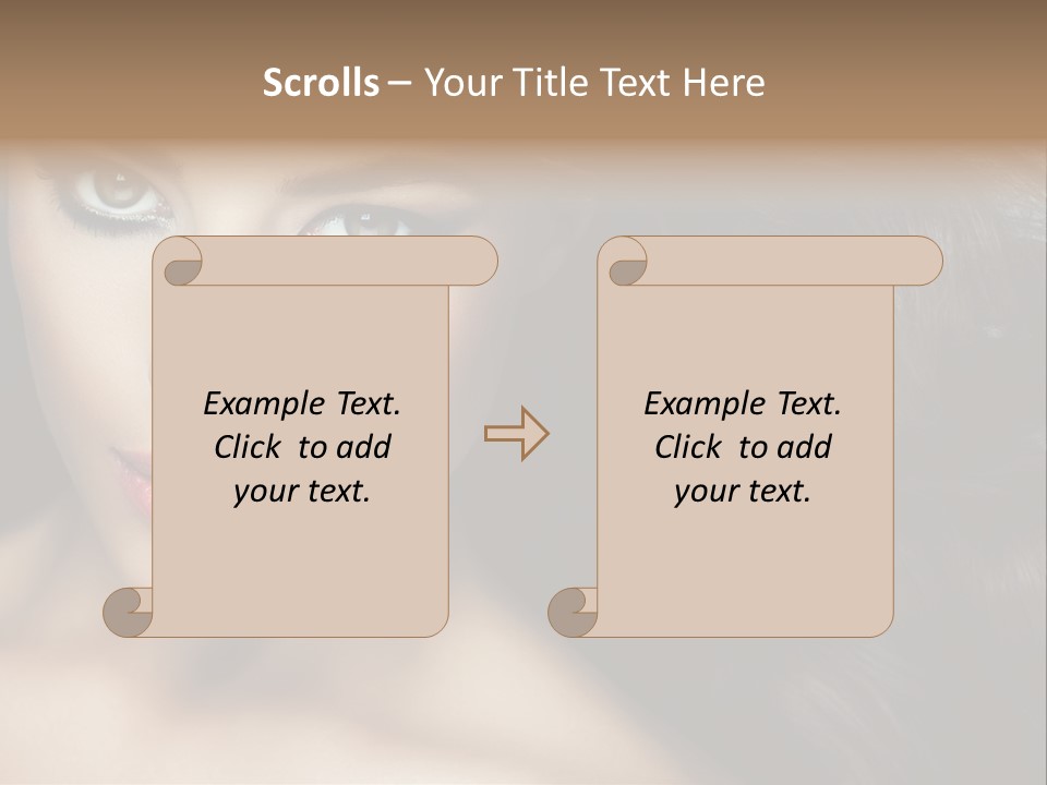Beautiful Caucasian People PowerPoint Template