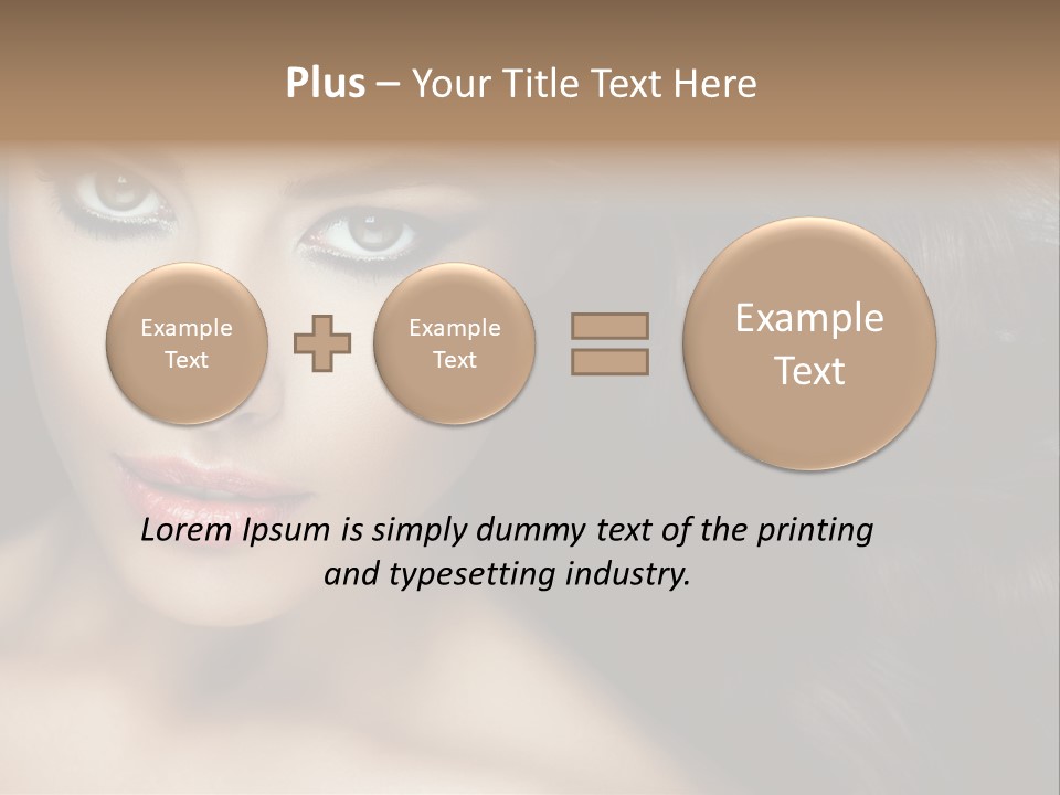 Beautiful Caucasian People PowerPoint Template