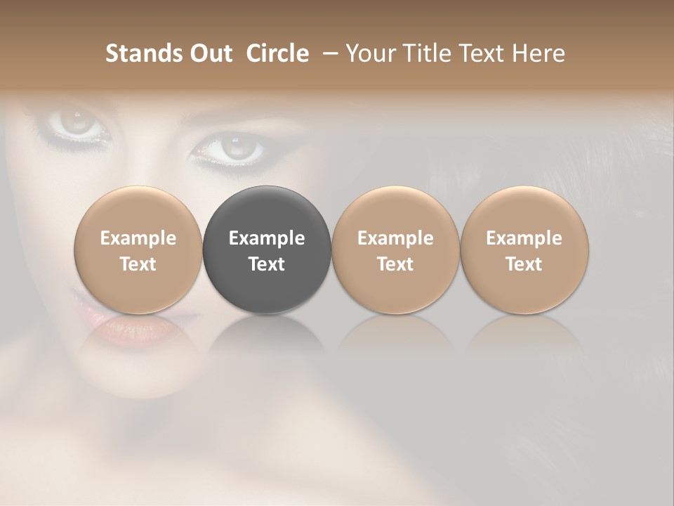 Beautiful Caucasian People PowerPoint Template