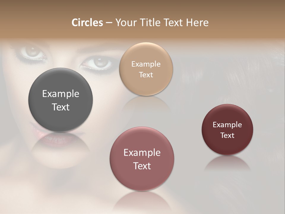 Beautiful Caucasian People PowerPoint Template