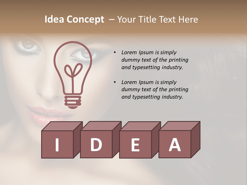 Beautiful Caucasian People PowerPoint Template