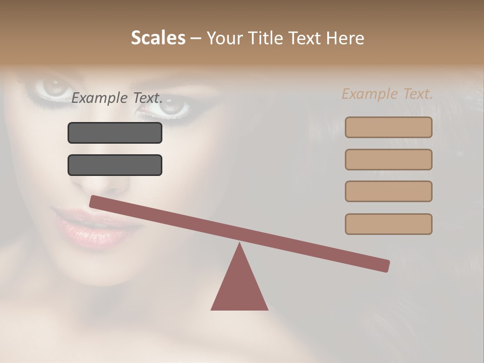 Beautiful Caucasian People PowerPoint Template