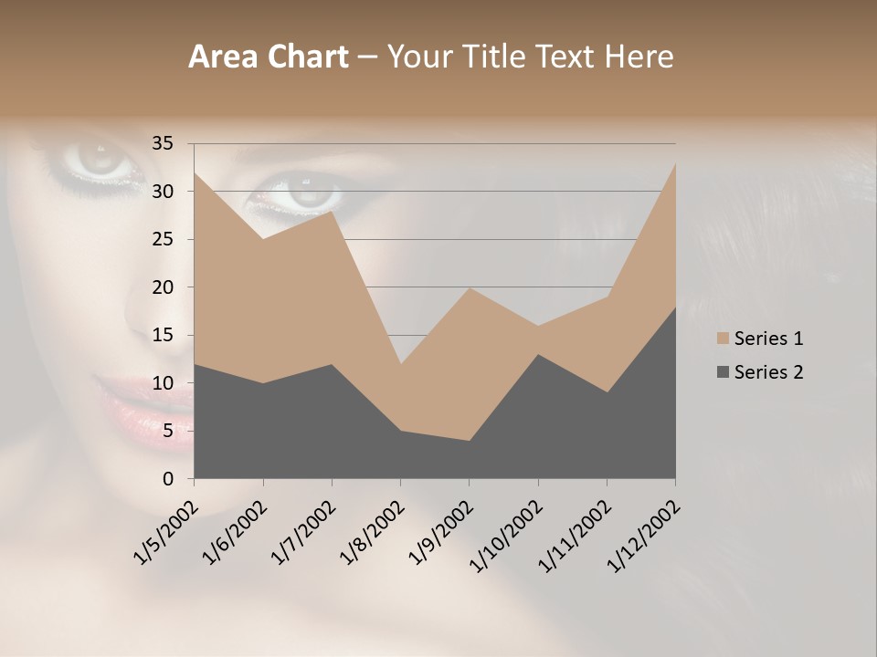 Beautiful Caucasian People PowerPoint Template