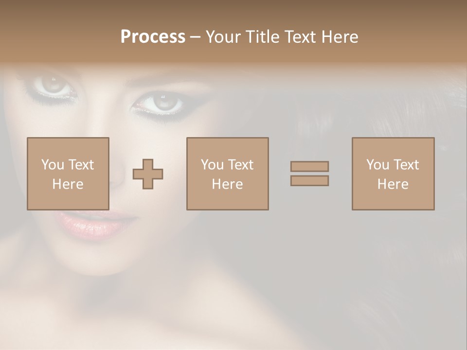 Beautiful Caucasian People PowerPoint Template