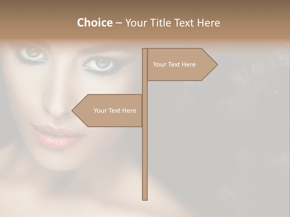 Beautiful Caucasian People PowerPoint Template