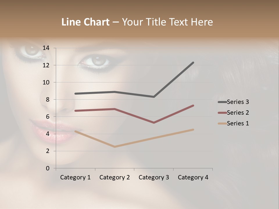 Beautiful Caucasian People PowerPoint Template