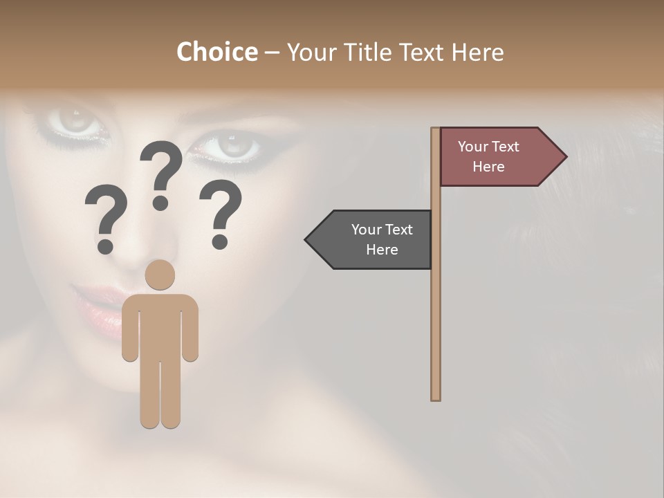 Beautiful Caucasian People PowerPoint Template