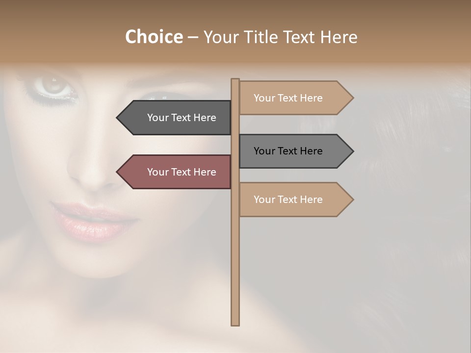 Beautiful Caucasian People PowerPoint Template