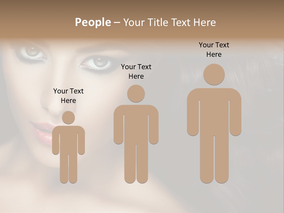 Beautiful Caucasian People PowerPoint Template