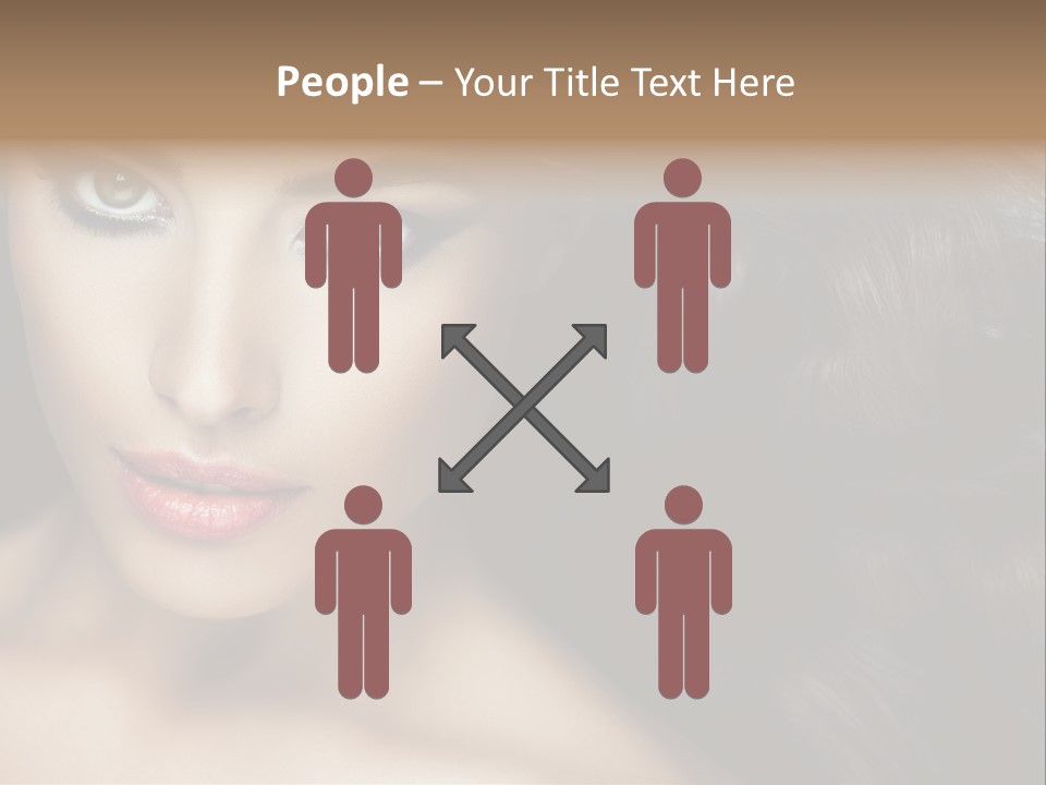Beautiful Caucasian People PowerPoint Template