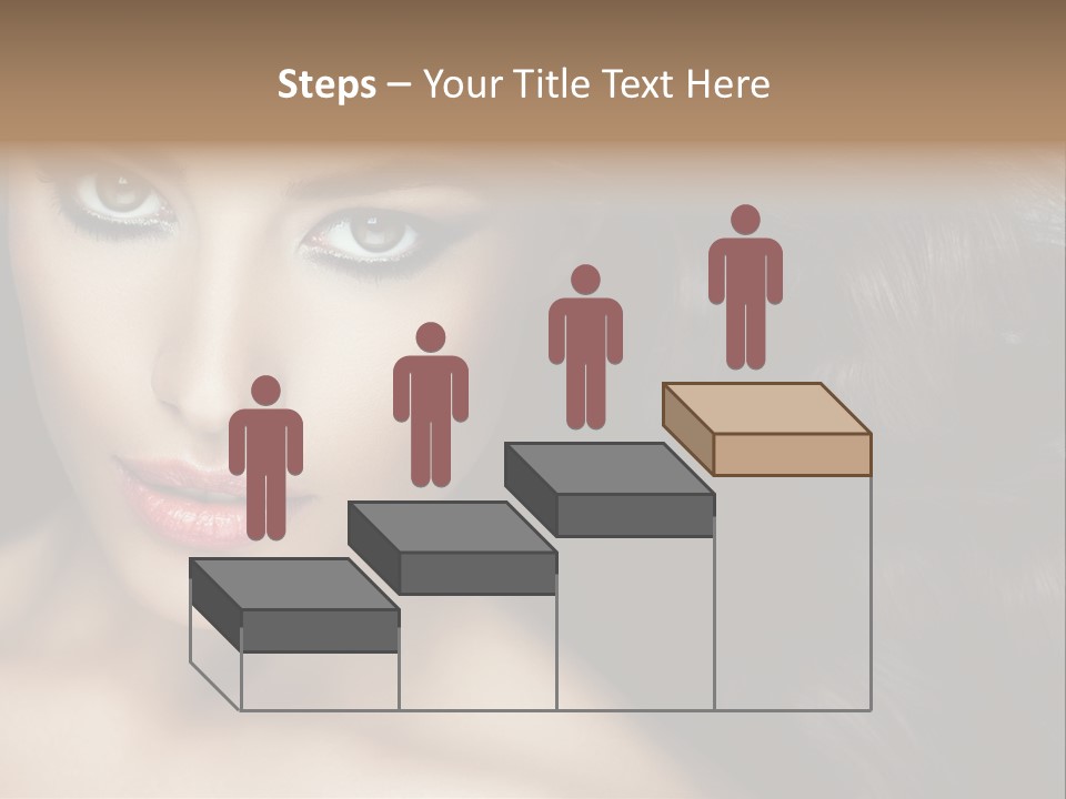 Beautiful Caucasian People PowerPoint Template