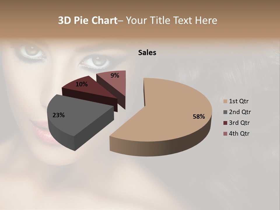 Beautiful Caucasian People PowerPoint Template