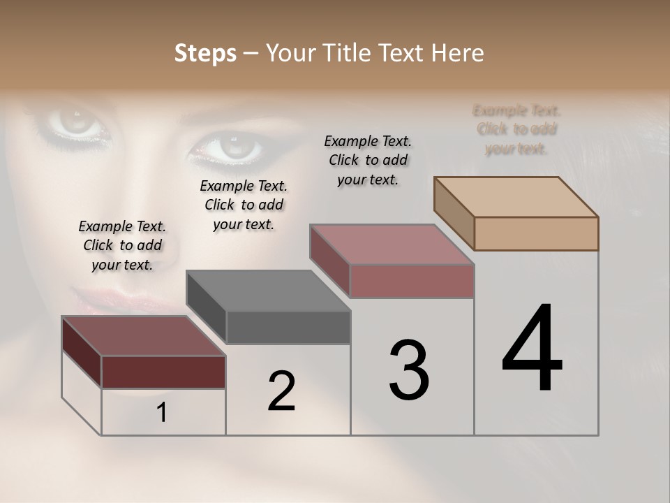 Beautiful Caucasian People PowerPoint Template