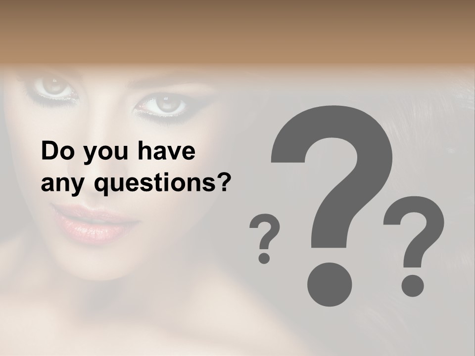 Beautiful Caucasian People PowerPoint Template