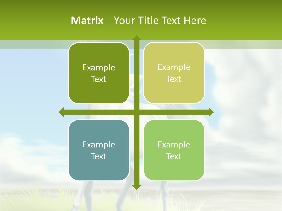 Cavallo Dorato Candido PowerPoint Template