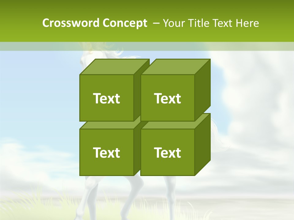 Cavallo Dorato Candido PowerPoint Template