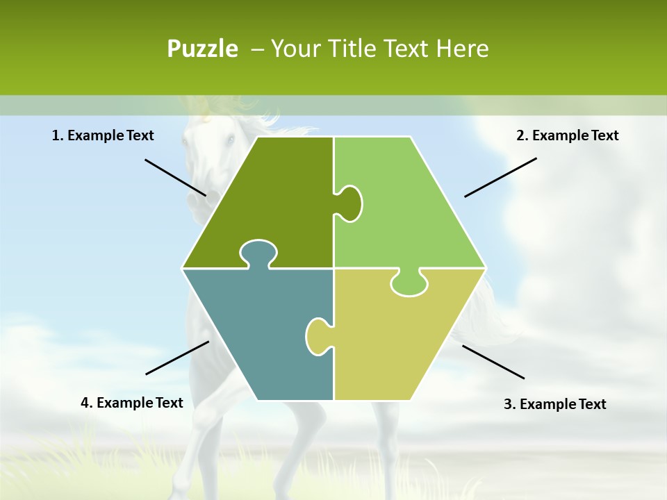 Cavallo Dorato Candido PowerPoint Template