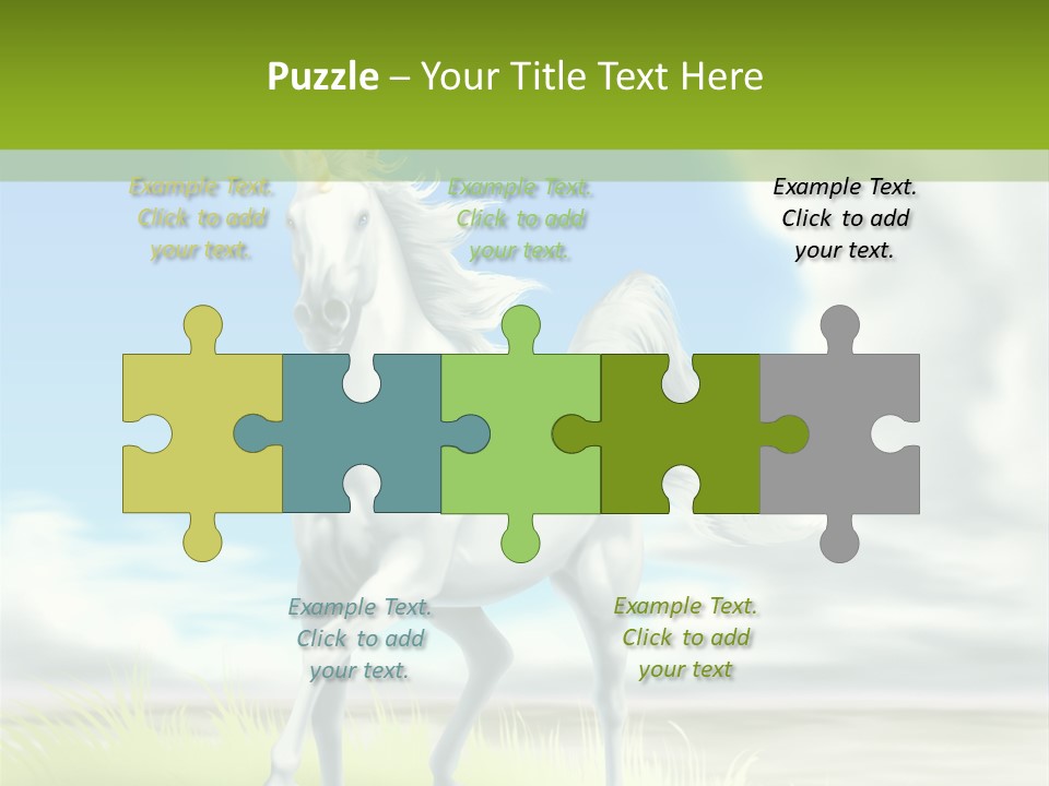 Cavallo Dorato Candido PowerPoint Template