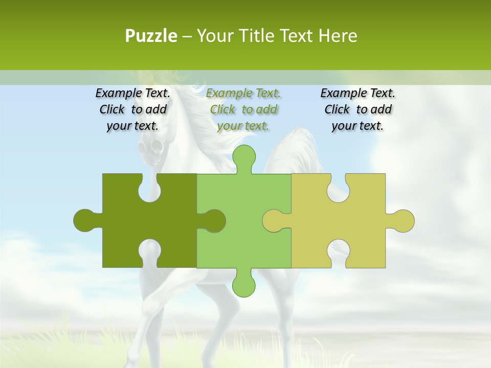 Cavallo Dorato Candido PowerPoint Template