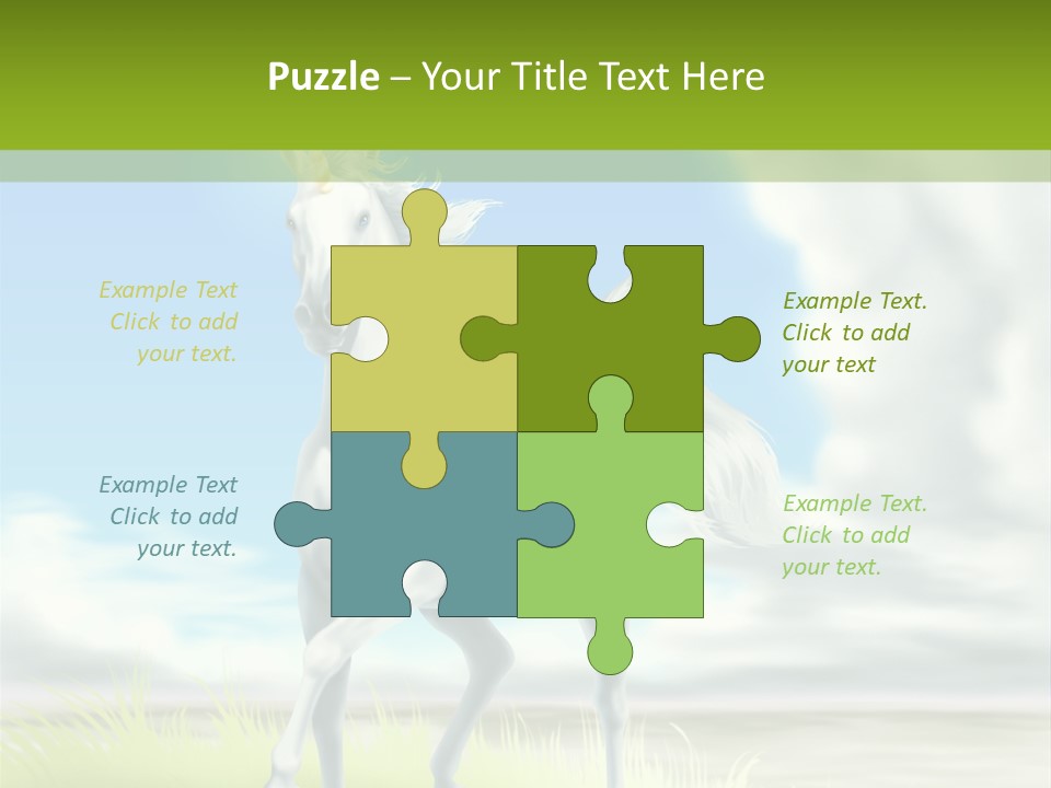 Cavallo Dorato Candido PowerPoint Template