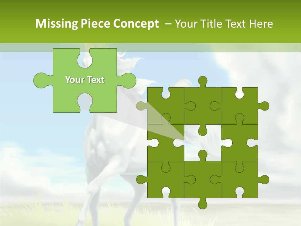 Cavallo Dorato Candido PowerPoint Template