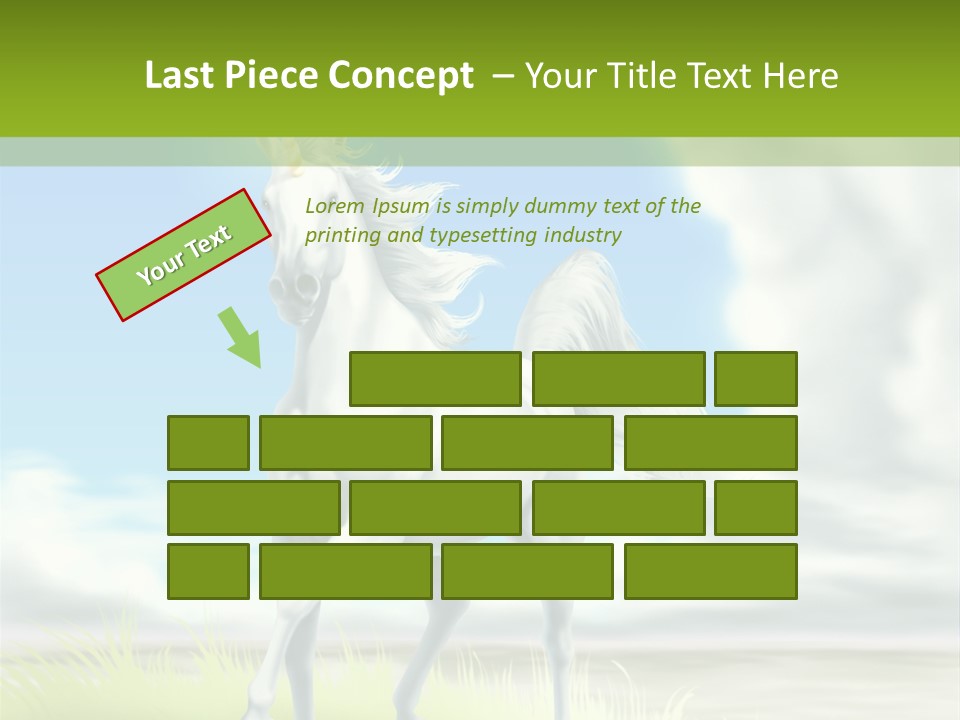 Cavallo Dorato Candido PowerPoint Template