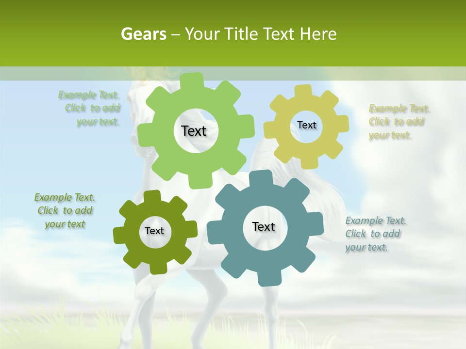 Cavallo Dorato Candido PowerPoint Template