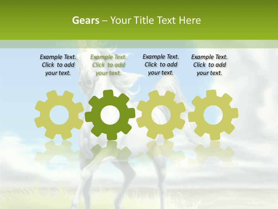 Cavallo Dorato Candido PowerPoint Template