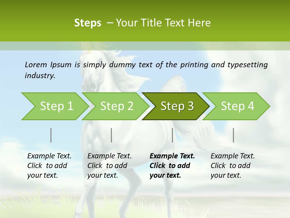 Cavallo Dorato Candido PowerPoint Template
