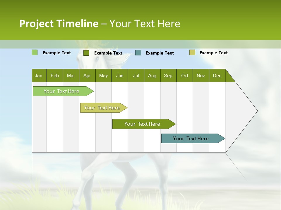 Cavallo Dorato Candido PowerPoint Template