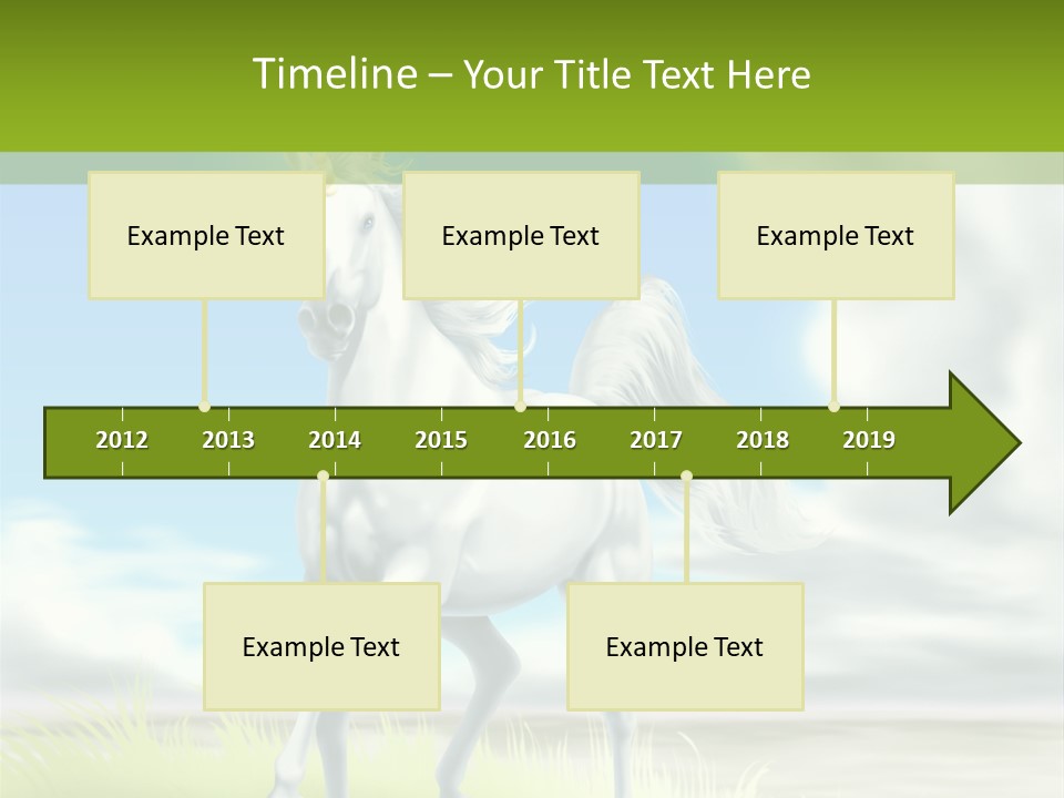 Cavallo Dorato Candido PowerPoint Template