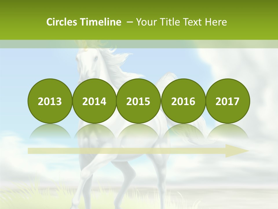 Cavallo Dorato Candido PowerPoint Template