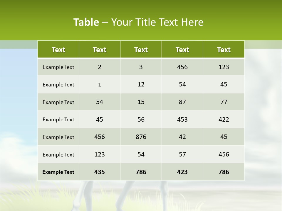 Cavallo Dorato Candido PowerPoint Template