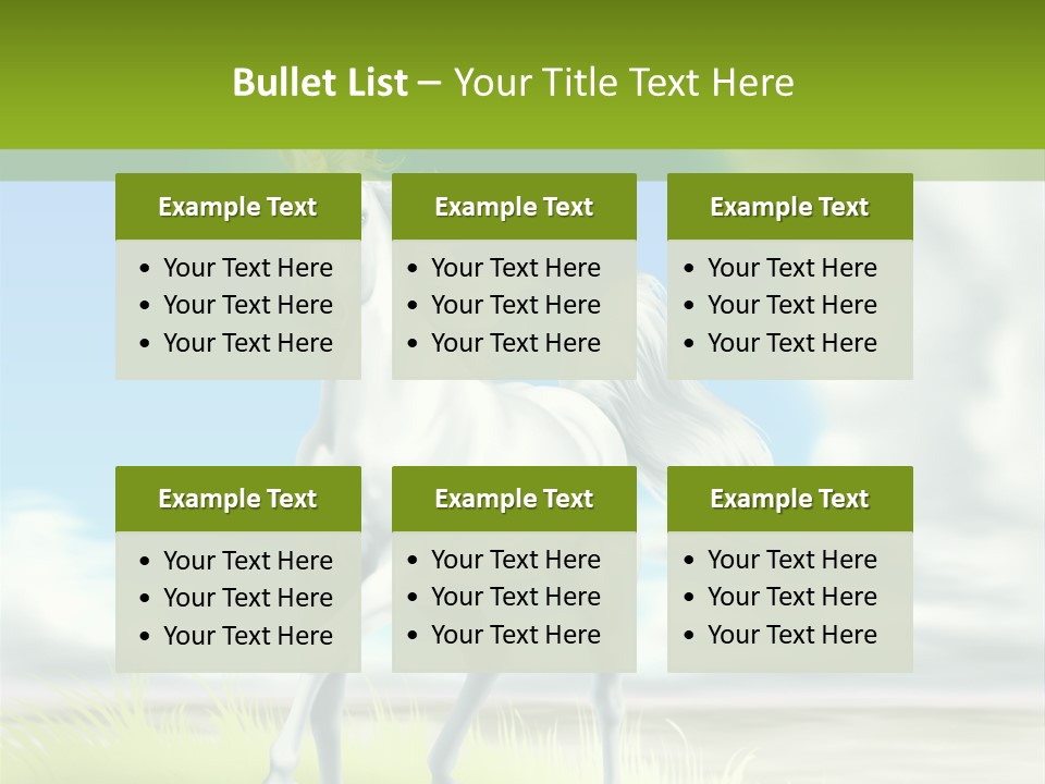 Cavallo Dorato Candido PowerPoint Template