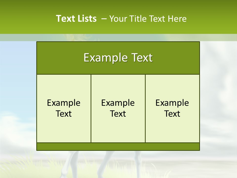 Cavallo Dorato Candido PowerPoint Template